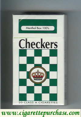 Checkers Menthol box 100s cigarettes